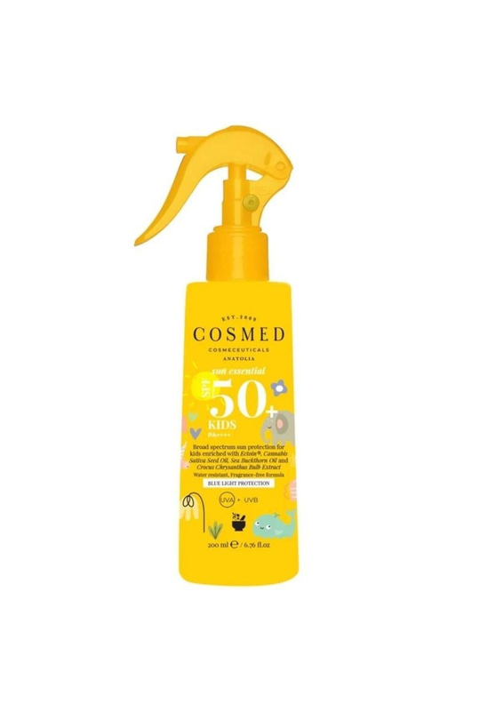 Cosmed Sun Essential Kids SPF50 Çocuk Güneş Koruyucu Sprey Losyon - Yeni Nesil Filtreler 200 ml