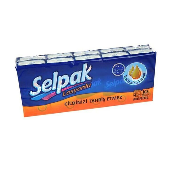 Selpak Mendil Losyon Katkılı 10'lu