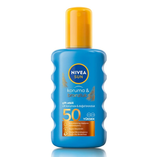 Nivea Sun Güneş Spreyi Koruma & Bronzluk SPF50 200 ml - Eski Ambalaj