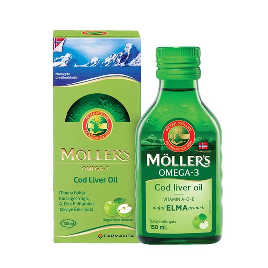 Möllers Omega 3 Elma Aromalı Balık Yağı 150 ml