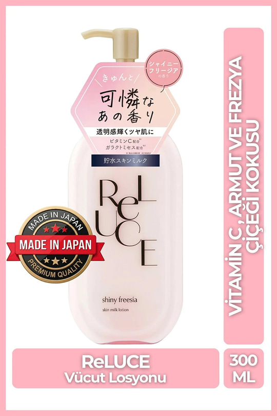 Cosmetex Roland ReLUCE Shiny Freesia Cilt Tonu Eşitleyici&Sıkılaştırıcı Nemlendirici Sütlü Vücut Losyonu