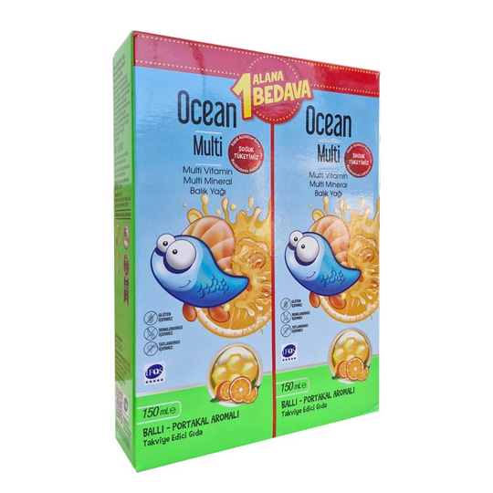 Ocean Multi Şurup Ballı Portakallı  150 ml - 1 Alana 1 Bedava