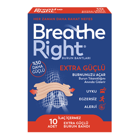 Breathe Right Extra Standart Boy 10'lu Burun Bandı