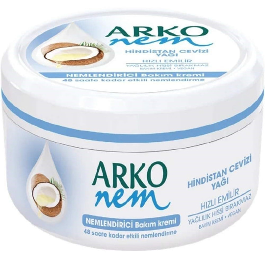 Arko Nem Hindistan Cevizi Yağı Nemlendirici Bakım Kremi 300 ml
