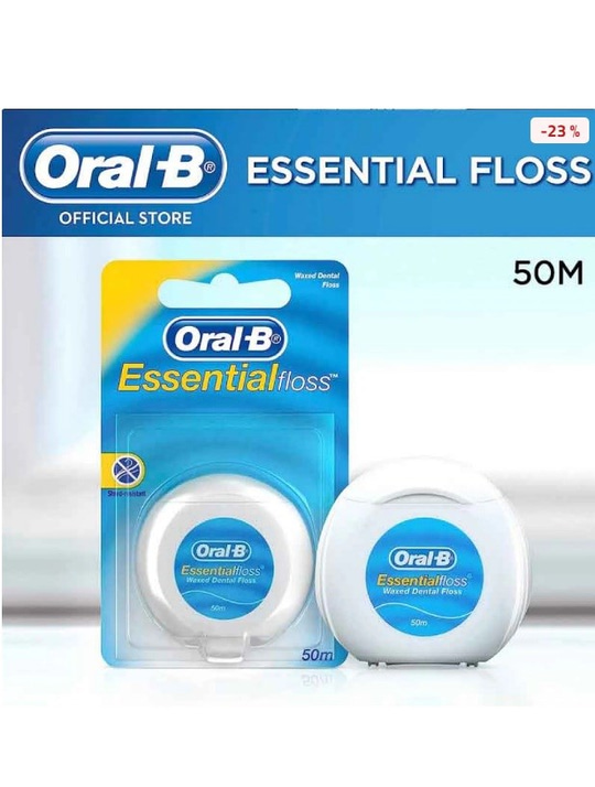 Oral-B Mumsuz Diş İpi Essential Floss 50 m