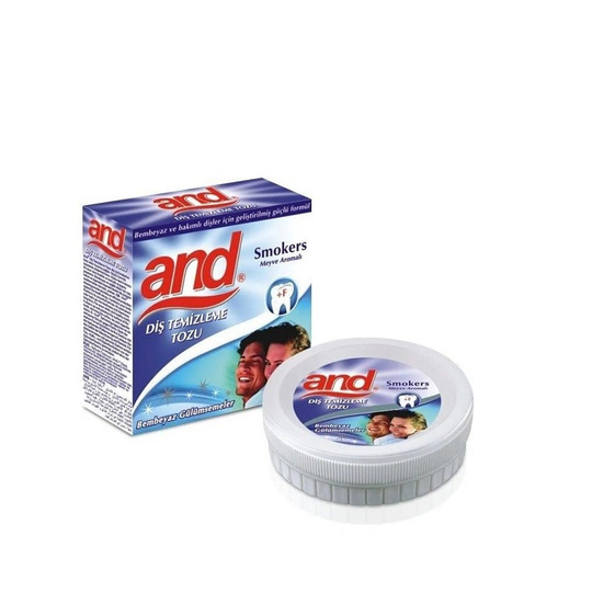 And Diş Parlatma Tozu Smokers 40 gr