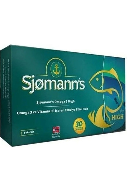 Sjomanns Omega-3 High 30 Çiğnenebilir Jel Tablet