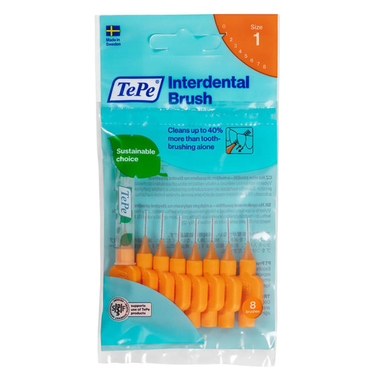 Tepe Arayüz Fırçası Turuncu 0.45 mm 8li