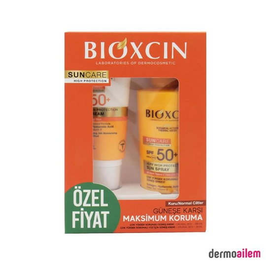 Bioxcin Suncare Kuru Ve Normal Ciltler İçin Sprey 200 ml + Krem 50 ml