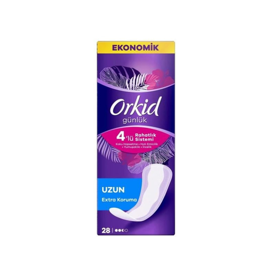 Orkid Günlük Extra Koruma Uzun 28'li