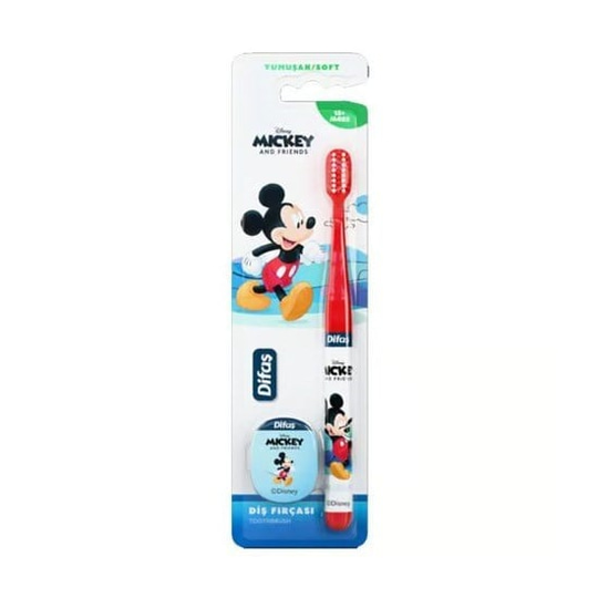 Difaş Disney Lisanslı Mıckey 15+ Yaş Orta Çocuk Diş Fırçası