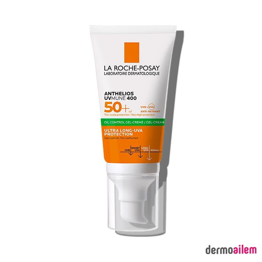 La Roche Posay Anthelios UVmune 400 Oil Control Renksiz SPF 50 Faktör Güneş Kremi 50 ml