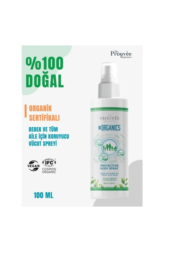 The Prouvee Doğal ve Organik Koruyucu Vucut Spreyi 0+ Ay 100 ml