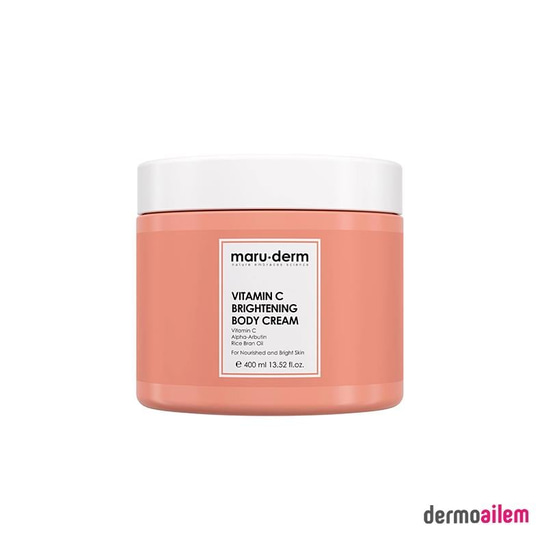 Maruderm Vücut Kremi | Vitamin C Aydınlatıcı Vücut Kremi 400 ML