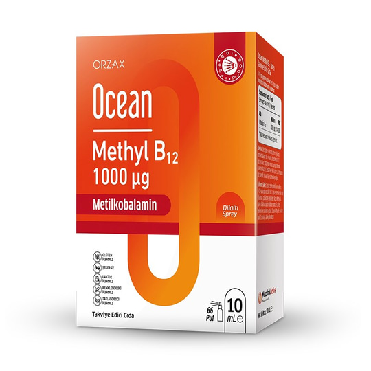 Orzax Ocean Methyl B12 10 ml - Takviye Edici Gıda