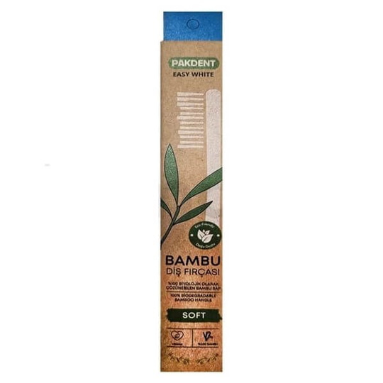 Pakdent Easy White Bambu Diş Fırçası
