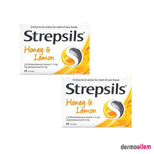Strepsils Bal ve Limon Aromalı 24 Pastil 2 Adet