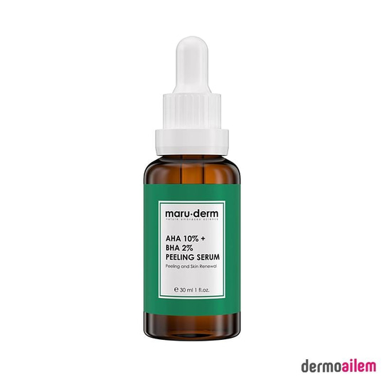 Maruderm Aha %10 + Bha %2 Leke Karşıtı & Cilt Tonu Eşitleyici Peeling Maske Cilt Bakım Serumu 30 Ml