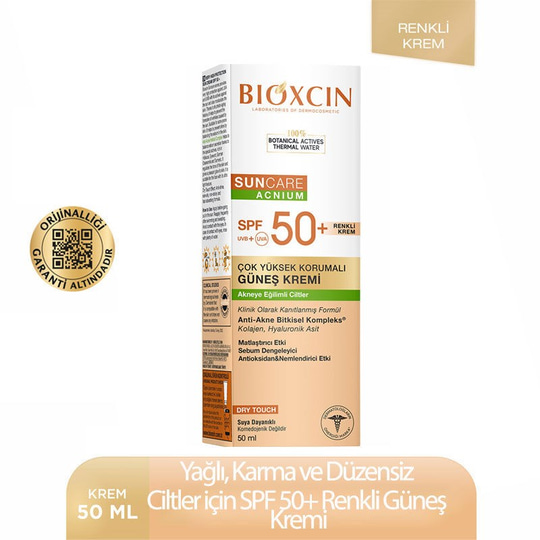 Bioxcin Suncare Güneş Kremi Tint SPF 50+ 50 ml