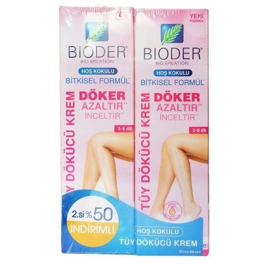 Bioder Tüy Dökücü Krem Kadınlara Özel 100 ml - 2 Adet