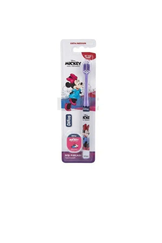Difaş Disney Lisanslı Mınnıe 15+ Yaş Orta Çocuk Diş Fırçası