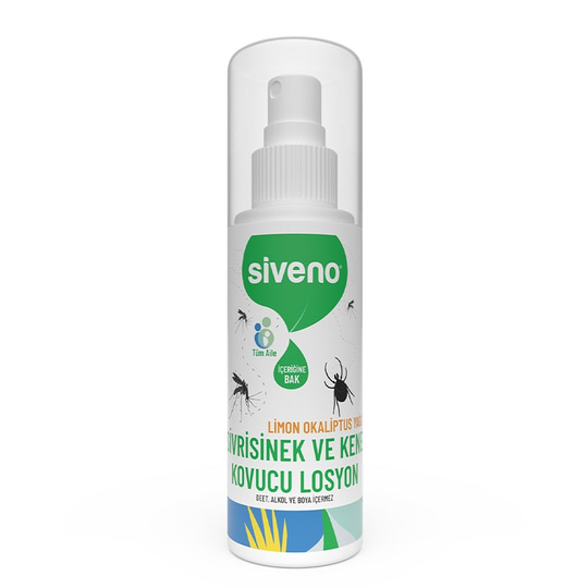 Siveno Sivrisinek ve Kene Kovucu Sprey Krem Bitkisel Tüm Vücut İçin Aile Boy 100 ml