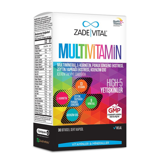 Zade Vital Multivitamin 30 Kapsül