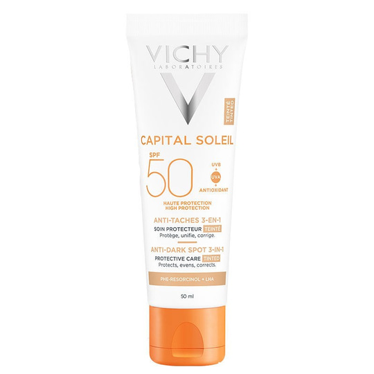 Vichy Ideal Soleil Spf 50+ Faktör Anti Dark Spots Leke Karşıtı Renkli Güneş Kremi 50 ml