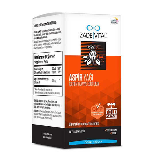 Zade Vital Aspir Yağı 600 mg 60 Kapsül