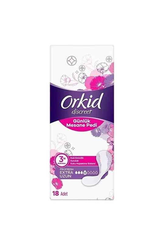 Orkid Mesane Pedi Ekstra Uzun Süper Ekonomik Paket 18'li