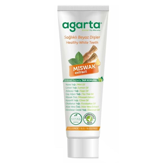 Agarta Doğal Misvak Özlü Diş Macunu 100 ml