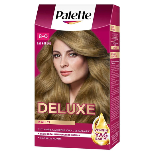 Palette Deluxe Saç Boyası Bal Köpüğü 8-0