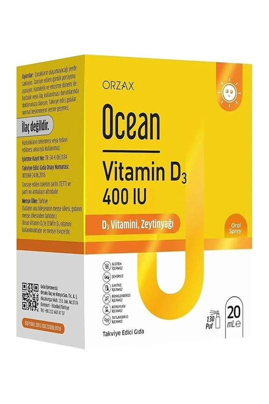 Ocean Vitamin D3 400 IU Oral Sprey 20 ml