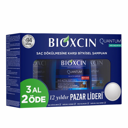 Bioxcin Quantum Yağlı Saçlar İçin Şampuan 300 ml - 3 Al 2 Öde