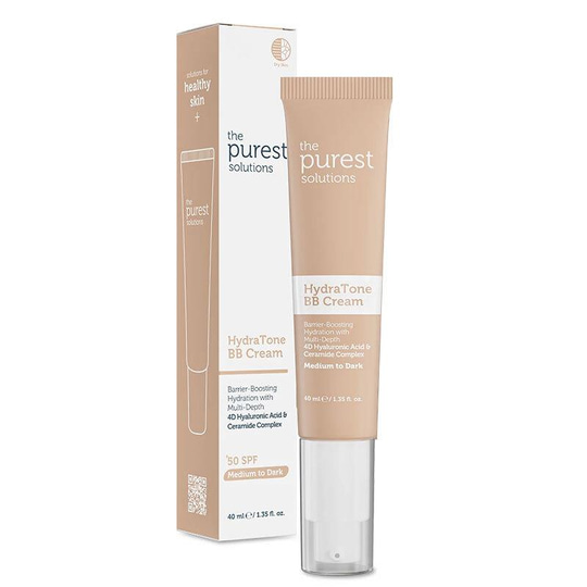 The Purest Solutions Kuru ve Karma Ciltler İçin Yoğun Nemlendirici BB Krem SPF 50+ 40 ml Orta-Koyu Ton