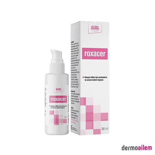 Roxacer Hassas Ciltler İçin Canlandırıcı ve Onarıcı Losyon 50 ml