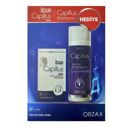 Ocean Capillus Men 60 Tablet + Capillus Şampuan 200 ml Hediyeli