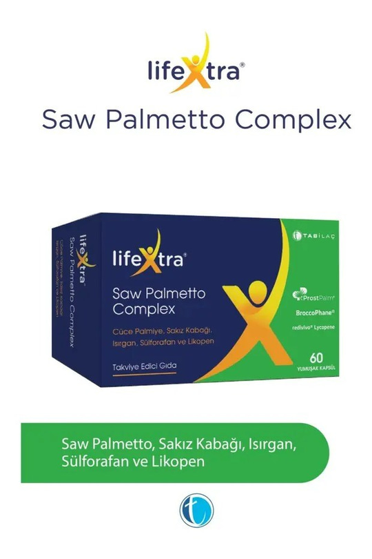 Lifextra Saw Palmetto Complex 60 Yumuşak Kapsül