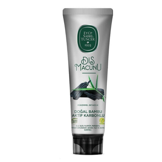 Eyüp Sabri Tuncer Doğal Bambu Aktif Karbonlu Beyazlatıcı 90 ml Florürsüz Diş Macunu