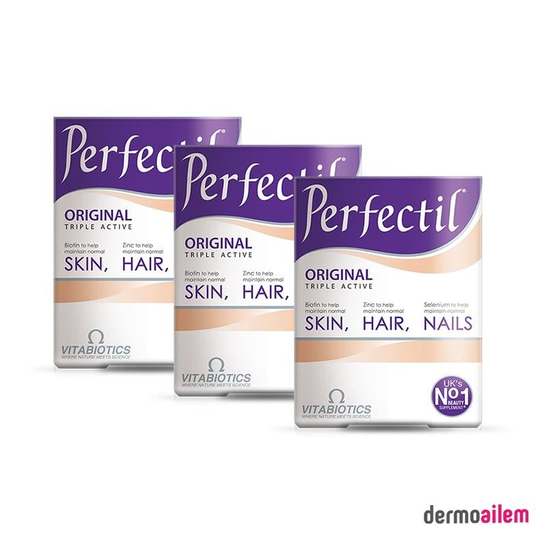 Vitabiotics Perfectil Cilt, Saç Ve Tırnak İçin 30 Tablet 3 Adet