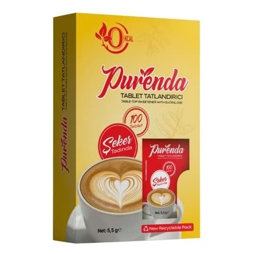 Purenda Tablet Tatlandırıcı 100 Tablet