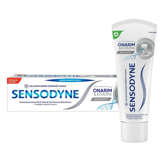Sensodyne Onarım ve Koruma Beyazlatıcı Florürlü Diş Macunu 75 ml