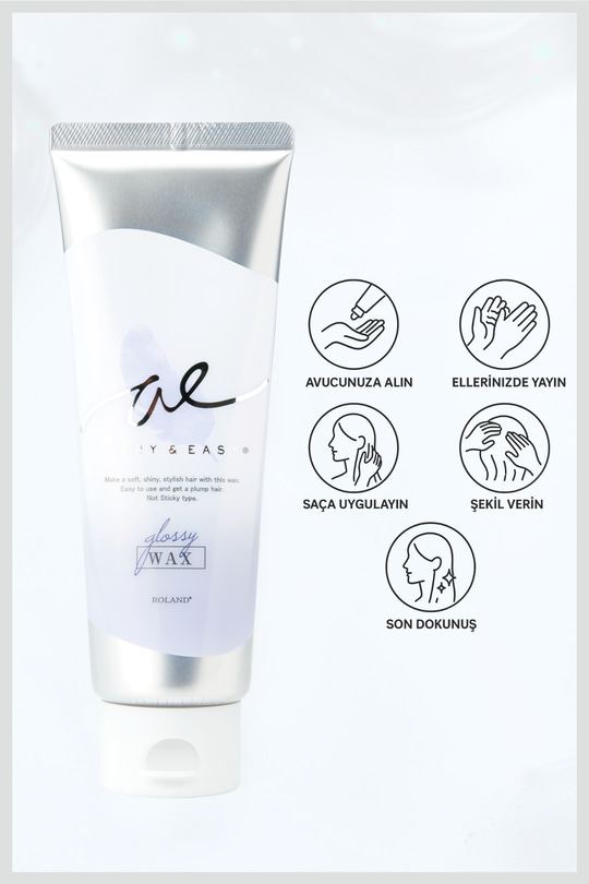 Cosmetex Roland Airy & Easy Glossy Wax Parlak ve Esnek Saç Şekillendirici