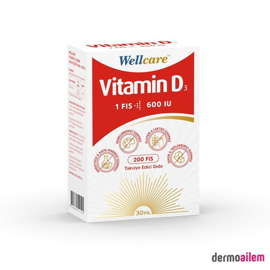 Wellcare Vitamin D3 600 IU Sprey 30 ml