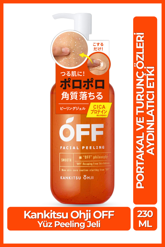 Cosmetex Roland Kankitsu Ohji OFF Hassas Ciltlere Uygun Narenciye Özlü Canlandırıcı & Arındırıcı Peeling Jeli