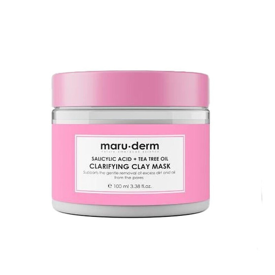 Maruderm Kil Maskesi | Salisilik Asit + Çay Ağacı Yağı Kil Maskesi 100 ML | Siyah Nokta / Gözenek | Vegan