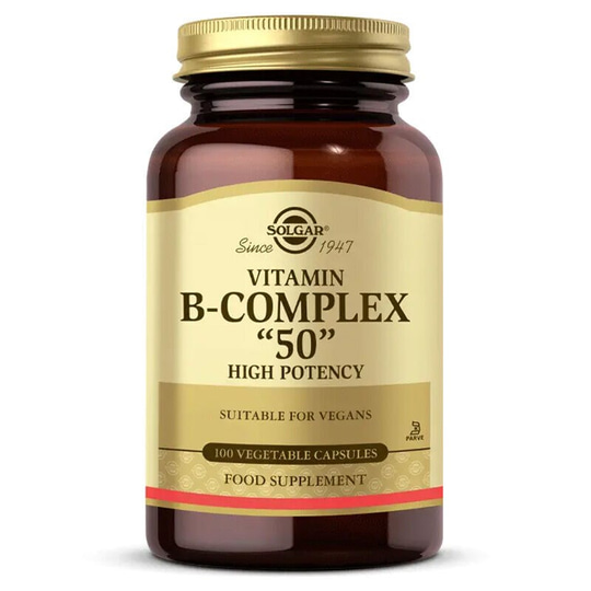 Solgar Vitamin B-Complex 50 100 Kapsül