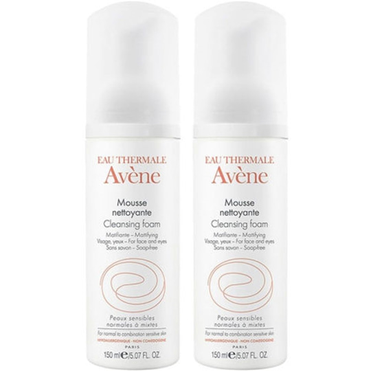 Cilt Temizleme ÜrünleriAveneAvene Mousse Nettoyante leansing Foam - Yüz Temizleme Köpüğü 2x150 ml