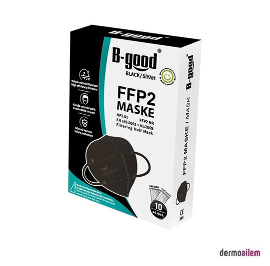 Maske & SiperlikB-GoodB-Good Siyah FFP2 Maske 10 Adet