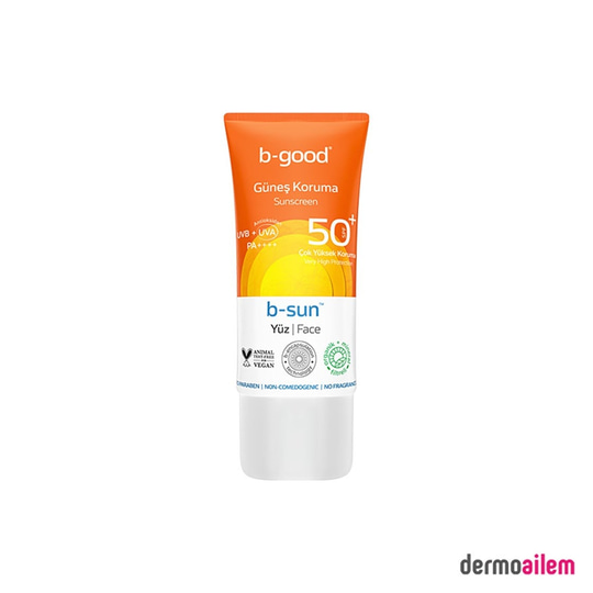 Spf 20 & 50 ArasıB-GoodB-Good Yetişkin Yüz Güneş Koruma SPF50+ 50ml